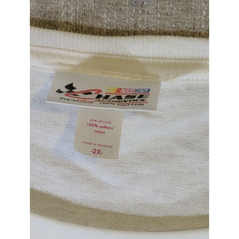 Chase Authentics Nascar Champion Jimmie Johnson Men's White 2XL T Shirt Crewneck - Picture 2 of 12